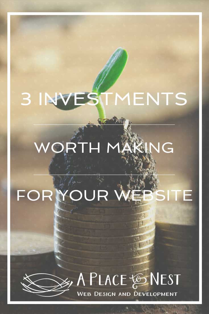 3 Investments Worth Making For Your Website | A Place To Nest